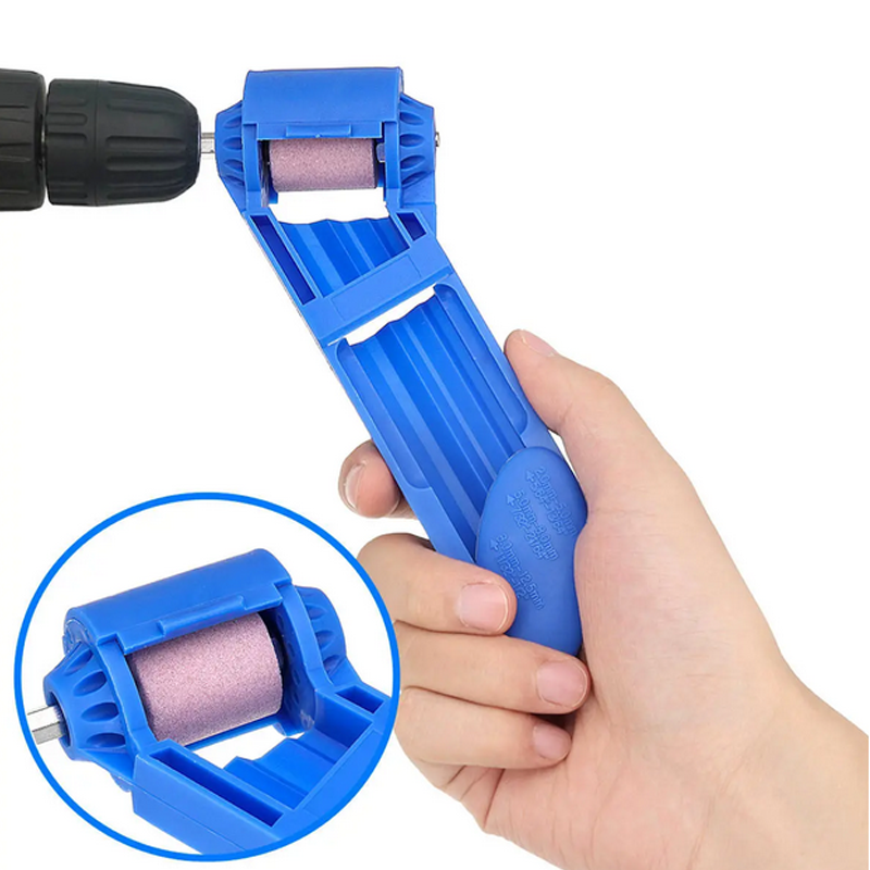 Portable Drill Bit Sharpener 2-12.5mm Corundum Grinding Wheel Powered Tool For Drill Polishing