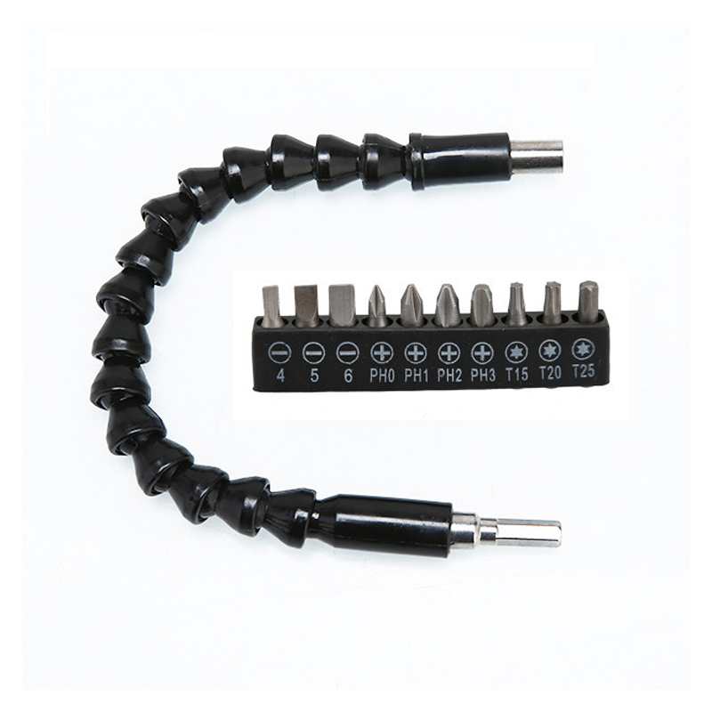 Extension Screwdriver Drill Flexible Shaft Bits Holder Connecting Attachment For Electronic Drill Drill Adapter WT 10pcs Bits