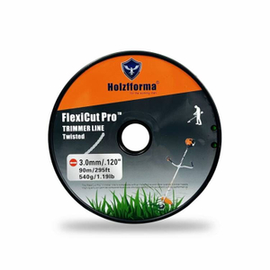 Holzfforma FlexiCut Pro™ .120'' 295FT String Trimmer Cutting Line Twisted Type Durability Sharpness Low Noise and Top Grade Quality 
