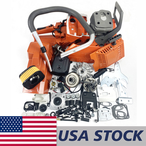 US STOCK - Farmertec Complete Aftermarket Repair Parts Kit For Holzfforma G288 HUSQVARNA 181 281 288 288XP Chainsaw Engine Motor Crankcase Crankshaft Carburetor Fuel Tank Cylinder Piston Ignition Coil Muffler 2-4 Days Delivery Time Fast Shipping For US Customers Only