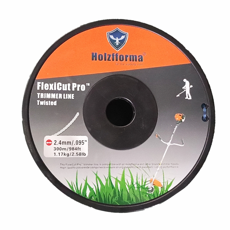 Holzfforma FlexiCut Pro™ .095'' 984FT String Trimmer Cutting Line Twisted Type Durability Sharpness Low Noise and Top Grade Quality