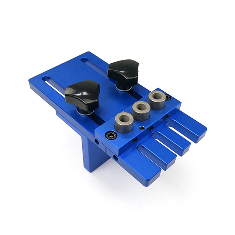 Aluminum Alloy Dowelling Jig Set Wood Dowel Drilling Position Jig Woodworking Tool