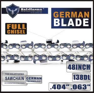 Holzfforma® 48inch .404 .063 138DL Full Chisel Saw Chain For Stihl 088 MS880 070 090 Chainsaw