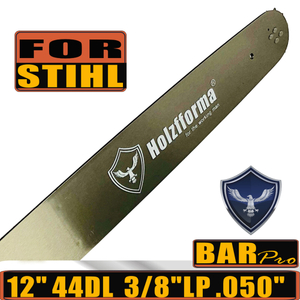 3/8 LP .050 12 inch 44 Drive Links Holzfforma® Guide Bar For Stihl MS200 MS200T 020T MS191T MS192T MS170 MS180 MS181 MS190 MS210 MS211 MS230 MS250 017 018 020 021 023 025