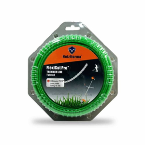 Holzfforma FlexiCut Pro™ .120'' 98FT String Trimmer Cutting Line Twisted Type Durability Sharpness Low Noise and Top Grade Quality 