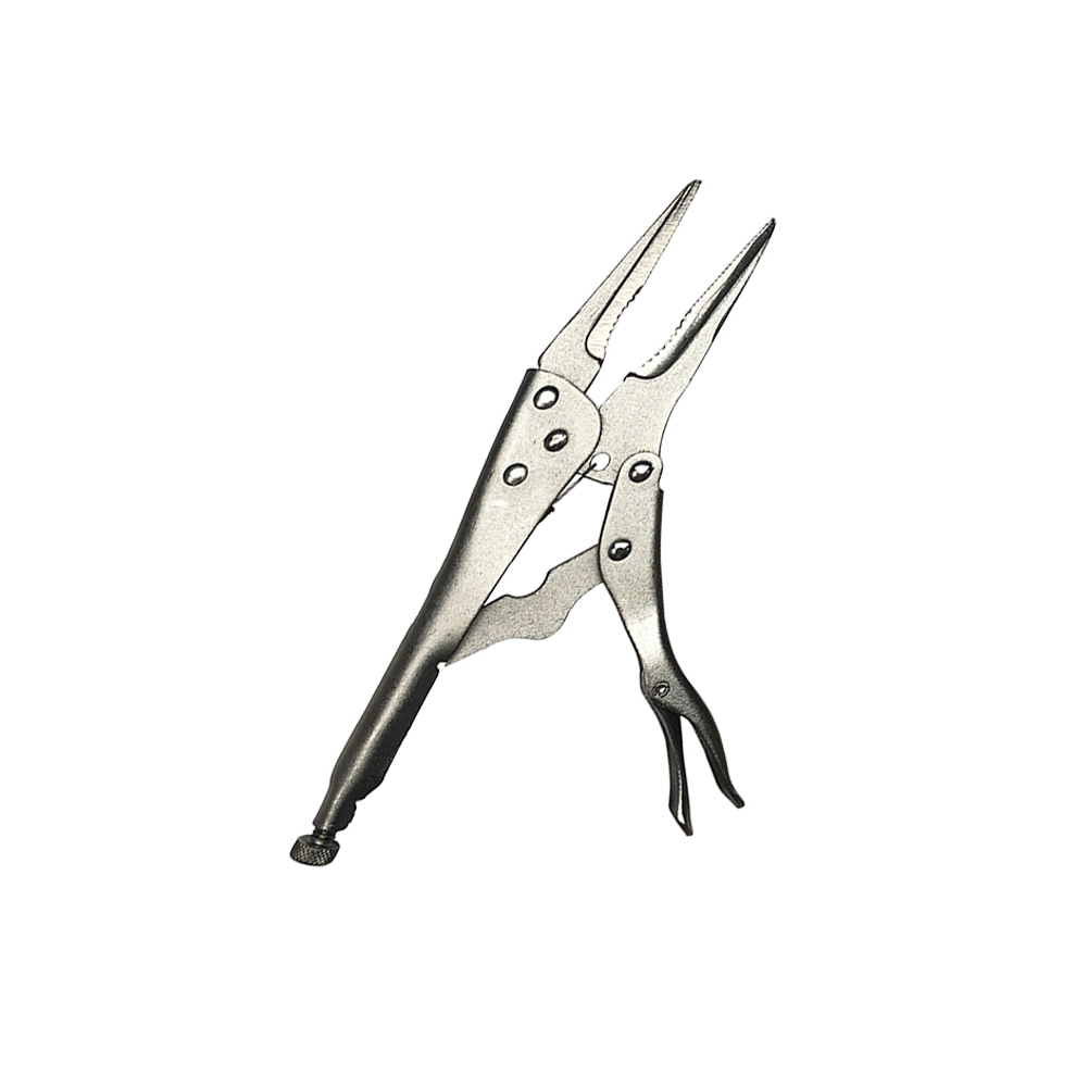 9 Inch Long Nose Locking Cutting Pliers Straight Jaws For Tightening Clamping Twisting Turning Flat Objects