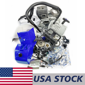 US STOCK - Farmertec Complete Blue Aftermarket Repair Parts Kit For Holzfforma G888 STIHL MS880 088 Chainsaw Engine Motor Crankcase Crankshaft Carburetor Fuel Tank Cylinder Piston Ignition Coil Muffler 2-4 Days Delivery Time Fast Shipping For US Customers Only