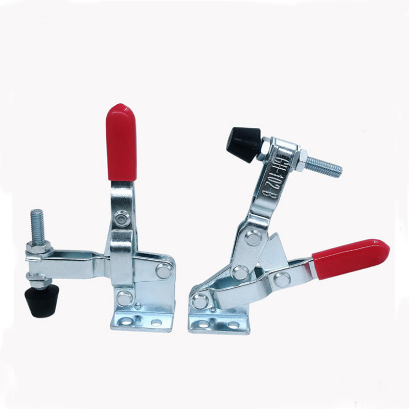 GH-102-B Toggle Clamp Metal Vertical Type Adjustable Fast Hand Clamp Quick Release Hand Tool Holding Capacity 100kg