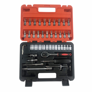 46in1 1/4'' Ratchet Socket Head Bits Wrench Tool Repair Set Hand Tool Home Service DIY Kit